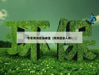 专家预测感染峰值（预测感染人数）