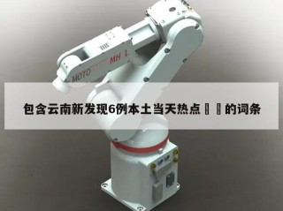 包含云南新发现6例本土当天热点㊙️的词条